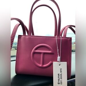 Adorable Telfar bag in a size small color Cornbeef